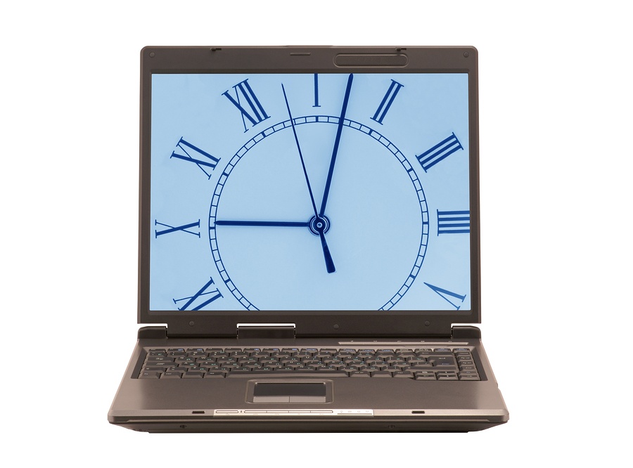 Computer Checking Continously Time Image Salaries, Timekeeping and FLSA Overtime Regulations: Check Your Tech!